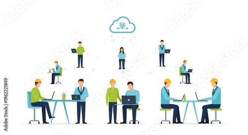 Cloud Collaboration and Remote Teamwork: Professionals Connecting and Sharing Data via Distributed Network