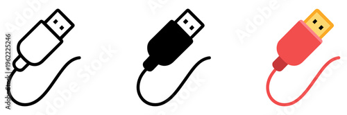 ethernet cable network vector icon