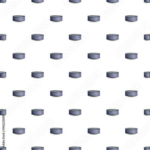 Canned food tins creating a repeating seamless pattern
