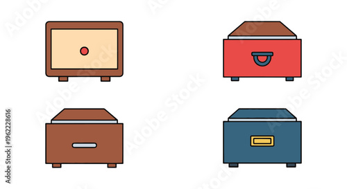 Sample Drawer Line art vector simple modern abstract
