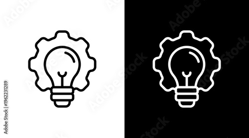 Invention White Icon Set Design