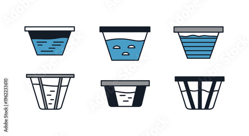 Sediment Trap Line art vector clean abstract decorative