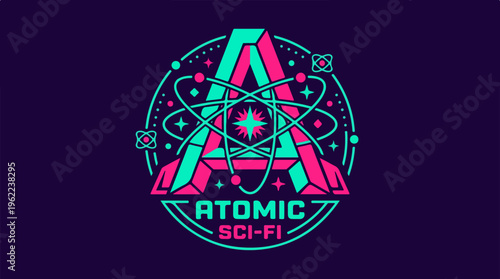 Atomic Sci Fi Logo Design.