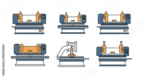 Sheet Metal Brake Line art clean abstract modern illustration
