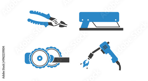 Sheet Metal Cutter Line art abstract illustration vector