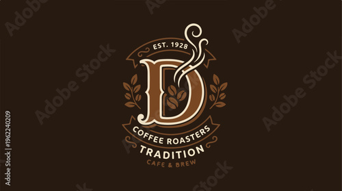 Brown Coffee Roasters Logo Design.