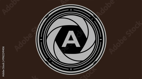 Camera Lens Icon Design.