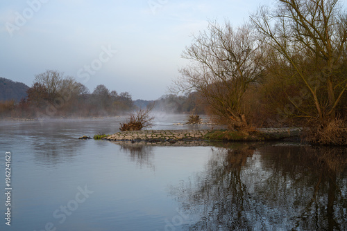Ruhr river close to Schwerte, North Rhine Westphalia, Germany