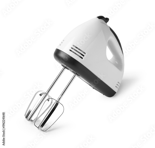 Modern mixer on white backg...