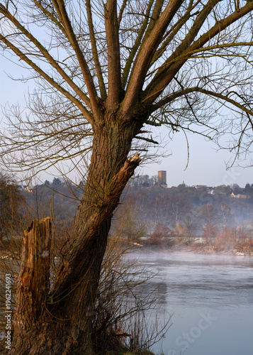 Ruhr river close to Schwerte, North Rhine Westphalia, Germany
