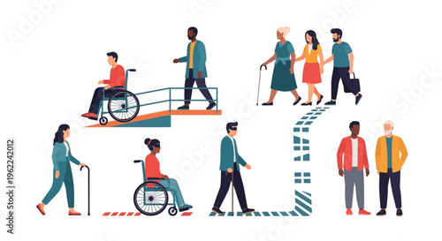 Inclusivity & Accessibility: Diverse People with Disabilities and Support
