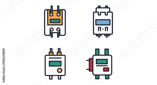 Surge Arrester Line art vector clean abstract