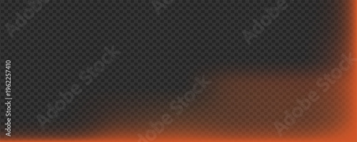 Subtle orange lens flare designed for bottom frame placement. This light leak features a delicate gradient transition, adding a warm, nostalgic glow to the lower edge of photos