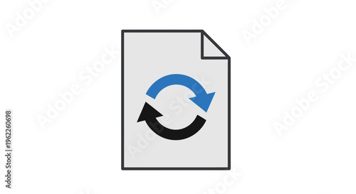 Document Refresh Concept: Illustration Depicting Updating, Reloading, and Cycle Processes