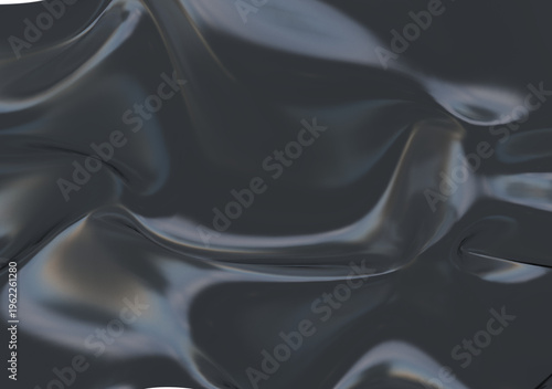 Foto Futuristic Dark Chrome Morphology - Elegant Background with Cinematic Lighting