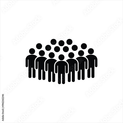 A group of people standing together in a crowd