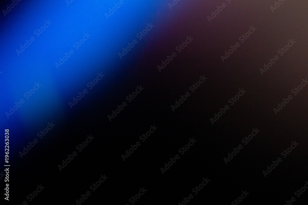 Obraz premium Deep Blue Cinematic Light Leak Background with Soft Gradient Glow
