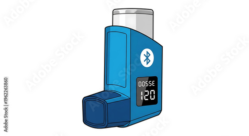 A smart inhaler with Bluetooth connectivity and dose counter for asthma management
