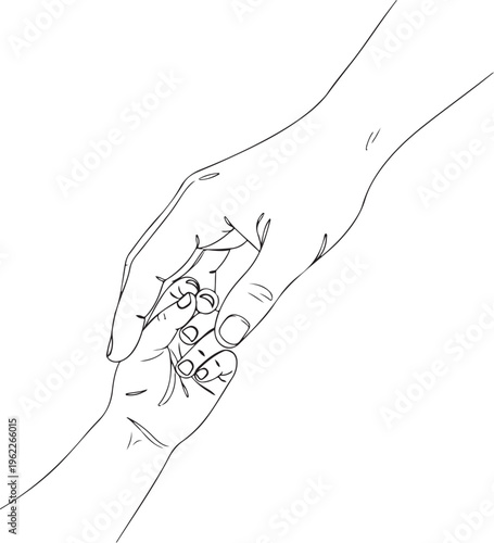 one line drawing illustration of a baby. Cute sleeping baby drawn from the hand a picture of the silhouette. Modern minimalism art. Little kid in the minimalist style. Vector illustration