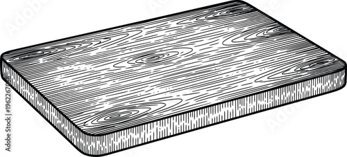 Mattress Corner Detail Wood Grain Texture Orthopedic Support Sleep Product Design Hand Drawn Illustration Style