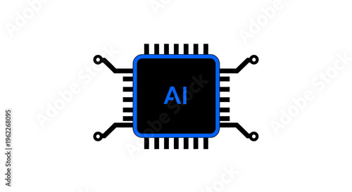 Illustration of AI Computing Power and Technological Advancement in Modern Digital World