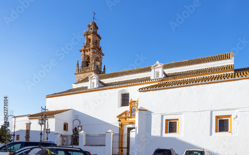 Принти на полотні Church of Santiago on Plaza santiago in Carmona, Spain, referred to as little Se