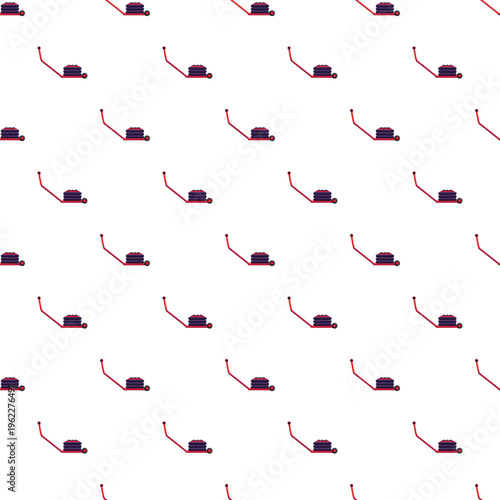 Repeating pattern of floor polisher equipment illustrating professional cleaning and maintenance concept