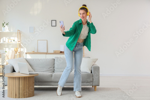 Beautiful young woman with ...