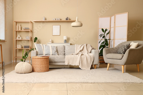 Cozy modern living room int...