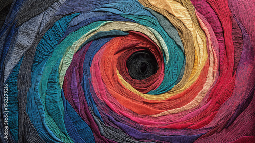 Abstract Art: Vibrant Swirl of Textures, a Sensory Journey, Creative Inspiration