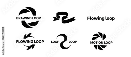 Abstract graphic composition with bright highlights and black background