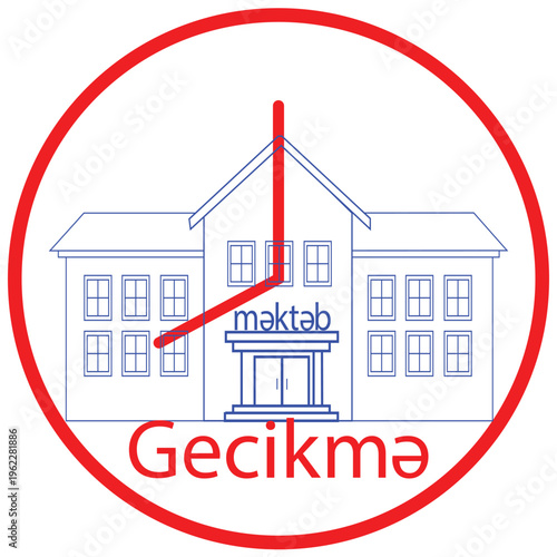 The sign in Azerbaijani reads 