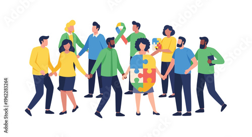 Diverse Community Supporting Autism Awareness & Neurodiversity. Group Unity, Inclusion & Acceptance for Autistic People.