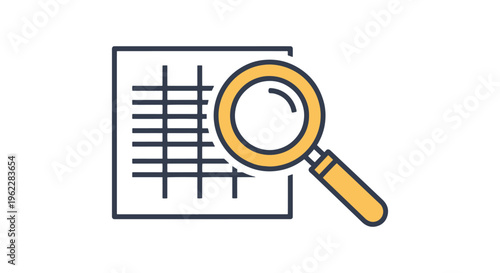 Physics Data Line art vector minimal simple illustration