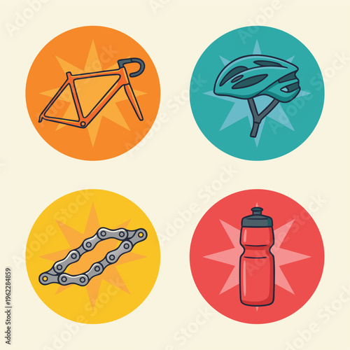 Bicycle Components and Accessories Collection.