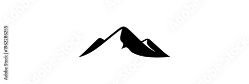 Abstract white curve against black background graphic design concept