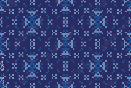 Seamless square pixel pattern, seamless pattern illustration.