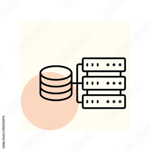 Data Server vector, pixel perfect, illustrator file 
