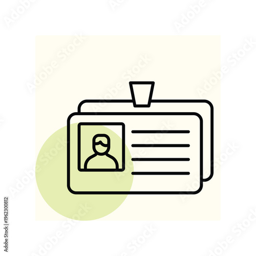 Id Card vector, pixel perfect, illustrator file 
