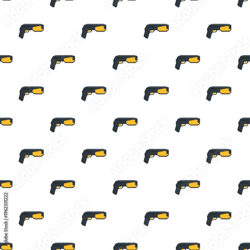Taser electric weapon repeating in a seamless defense equipment wallpaper