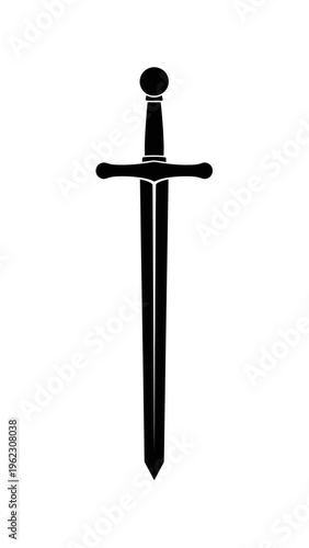 Medieval Sword with Crossguard and Pommel.
