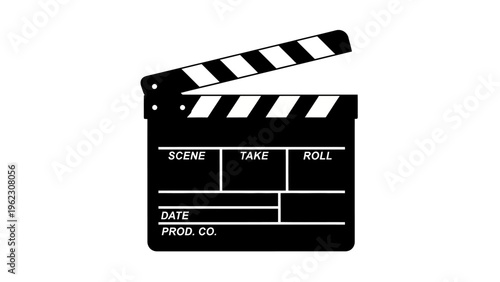 Clapper board for film production.