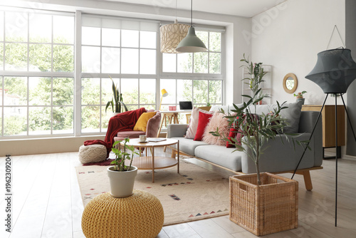 Interior of stylish living ...