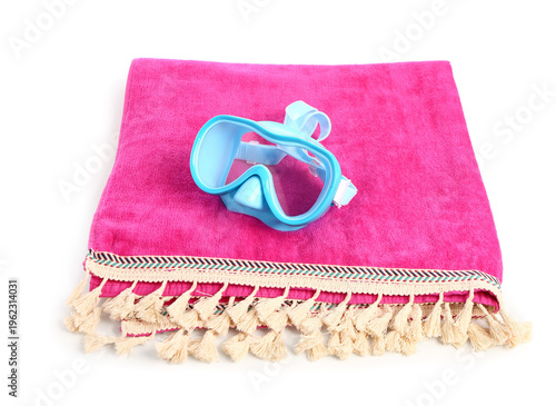 New swimming mask and towel...