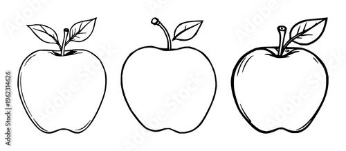 Apple fruit set with fresh red whole and sliced apples featuring healthy eating, organic food, natural vitamins with sweet taste and raw ingredients