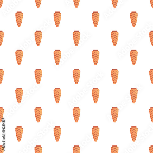 Doner kebab or shawarma meat repeating as a seamless pattern representing fast food