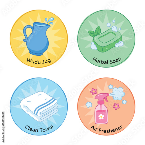 Collection of Hygiene and Cleaning Icons.