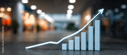 Business Graph Showing Growth.