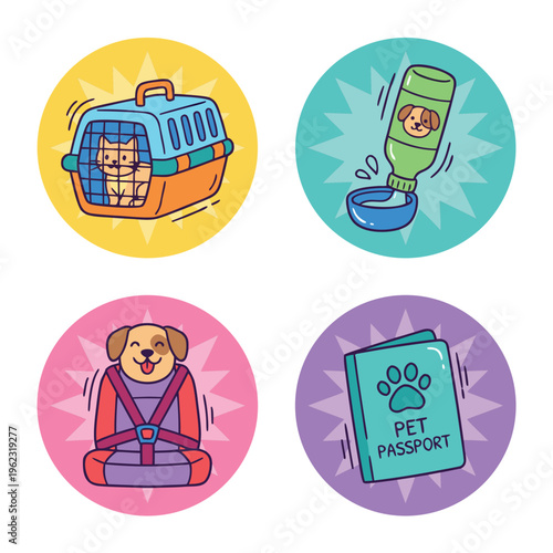 Collection of Pet Care and Travel Items.