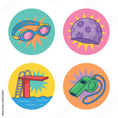 Collection of Swimming Pool Accessories and Equipment.